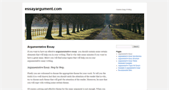 Desktop Screenshot of essayargument.com