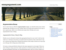 Tablet Screenshot of essayargument.com